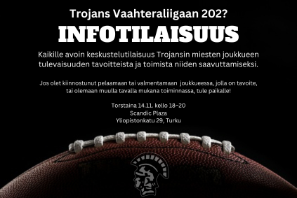 Tervetuloa keskustelemaan Trojansin miesten tulevaisuudesta!