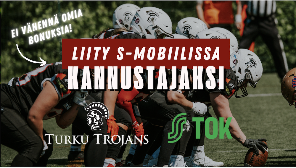 Tue Trojansia ostoksillasi S-ryhmän Kannustajat-ohjelmassa!